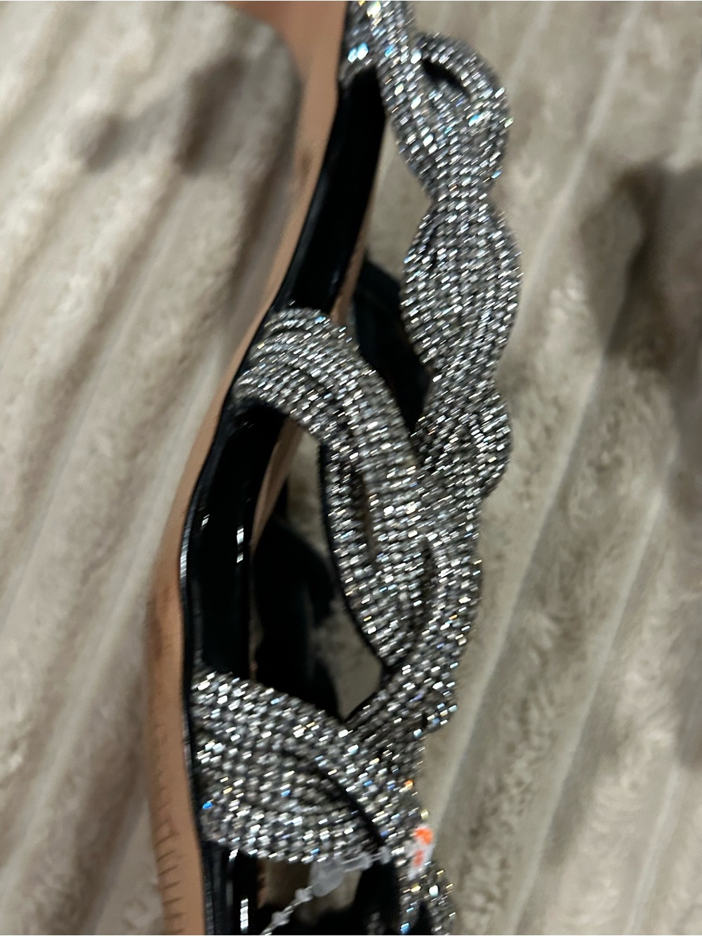 J. Crew Collection Crystal Braid Triple Strap Kitten Heel zadie - Picture 5 of 11